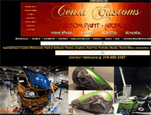 Tablet Screenshot of cenlacustomcycles.com